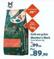 Sam's Club Vale - café em grãos oferta