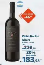Sam's Club Norton - vinho altura oferta