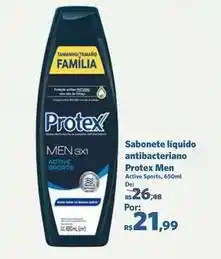 Sam's Club Protex - sabonete líquido antibacteriano men oferta