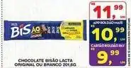 Roldão Lacta - chocolate bisão original ou branco 2016g oferta