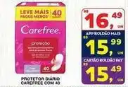 Roldão Carefree - protetor diário com 40 oferta