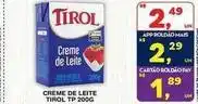 Roldão Tirol - creme de leite oferta