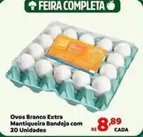 Max Atacadista Extra - ovos branco extra mantiqueira bandeja com 20 unidades oferta