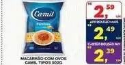 Roldão Camil - macarrão com ovos oferta