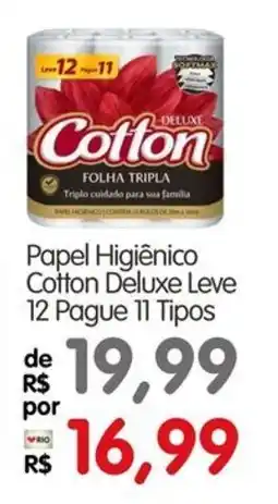Zona Sul Papel Higiênico Cotton Deluxe Leve oferta