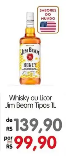 Zona Sul Whisky ou licor jim beam tipos 1l oferta