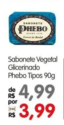 Zona Sul Sabonete vegetal glicerinado phebo tipos oferta