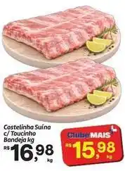 Fort Atacadista Costelinha - suína c/toucinho bandeja oferta