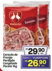 Fort Atacadista Perdigão - coração de frango congelado pacote oferta