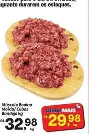 Fort Atacadista Bovino - músculo bovino moído/cubos bandeja oferta