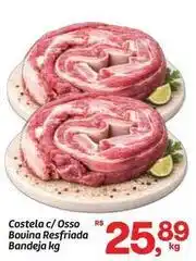 Fort Atacadista Bovina - costela c/osso bouina resfriada bandeja oferta