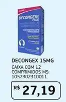 Assaí Atacadista Plus - decongex 15mg caixa com 12 comprimidos oferta