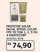 Assaí Atacadista Episol - protetor solar facial color fps 70 tom 1, 2, 3 ou 4 mantecorp oferta