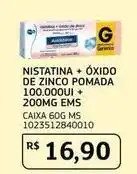 Assaí Atacadista De - nistatina + óxido de zinco pomada 100.000ui + 200mg ems oferta