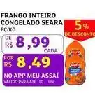 Assaí Atacadista Seara - frango inteiro congelado oferta