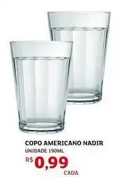 Assaí Atacadista Nadir - copo americano oferta