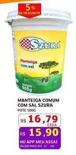 Assaí Atacadista Szura - manteiga com sal oferta