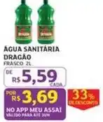 Assaí Atacadista Dragão - agua sanitaria oferta