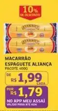 Assaí Atacadista Aliança - macarrão espaguete oferta