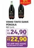 Assaí Atacadista Pérgola - vinho tinto suave oferta