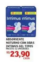Assaí Atacadista Intimus - absorvente noturno com abas gel oferta