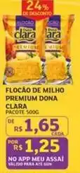 Assaí Atacadista Dona clara - flocão de milho premium oferta