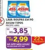 Assaí Atacadista Assim - lava-roupas em pó tipos oferta