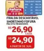 Assaí Atacadista Fofura - fralda descartável shortinho oferta