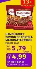 Assaí Atacadista Friboi - hamburguer bovino de costela maturatta oferta