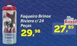 Rossi Supermercado Faqueiro brinox riviera c/ 24 peças oferta