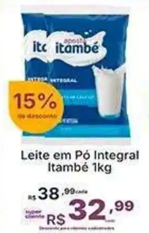 Super Lagoa Leite em Pó Integral Itambé oferta