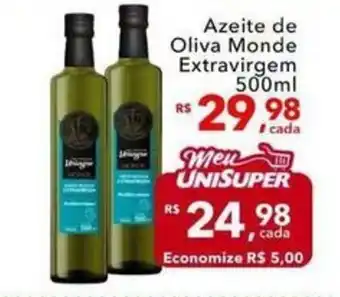 UniSuper Azeite de Oliva Monde Extravirgem oferta