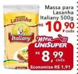 UniSuper Massa para Lasanha Italiany oferta