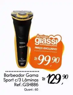 Giassi Supermercados Barbeador gama sport c/3 lâminas oferta