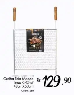 Giassi Supermercados Grelha tela moeda inox ki-chef oferta