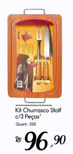 Giassi Supermercados Kit Churrasco Stolf c/3 Peças* oferta