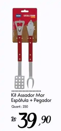 Giassi Supermercados Kit Assador Mor Espátula + Pegador oferta