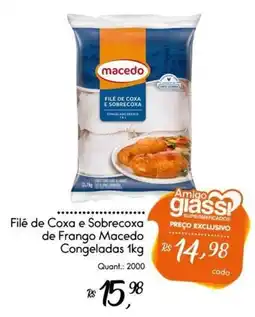 Giassi Supermercados Filé de Coxa e Sobrecoxa de Frango Macedo oferta