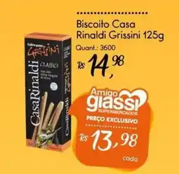 Giassi Supermercados Biscoito casa rinaldi grissini oferta