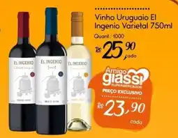 Giassi Supermercados Vinho Uruguaio El Ingenio Varietal oferta