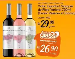Giassi Supermercados Vinho Espanhol Marquês de Plata Varietal oferta