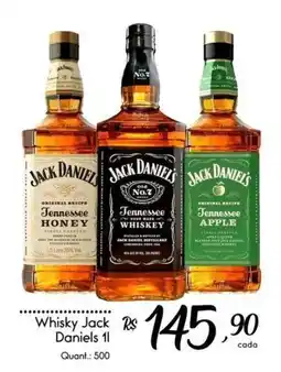 Giassi Supermercados Whisky Jack Daniels 1l oferta