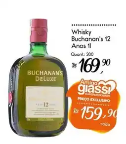 Giassi Supermercados Whisky Buchanan's 12 Anos 1l oferta
