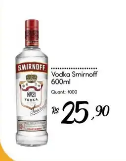 Giassi Supermercados Vodka smirnoff oferta