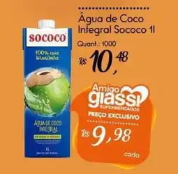Giassi Supermercados Água de Coco Integral Sococo oferta