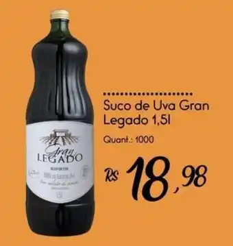 Giassi Supermercados Suco de uva gran legado oferta