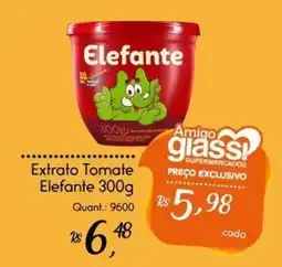 Giassi Supermercados extrato tomate elefante oferta