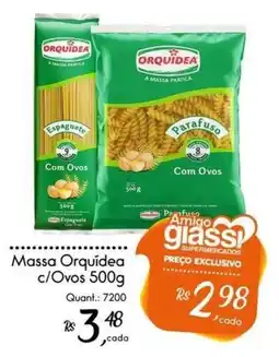 Giassi Supermercados Massa Orquidea c/Ovos oferta