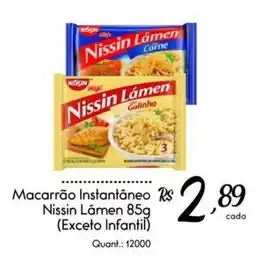 Giassi Supermercados Macarrão instantâneo nissin lâmen 85g oferta