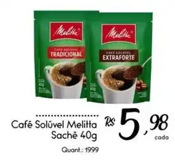 Giassi Supermercados Café Solúvel Melitta oferta